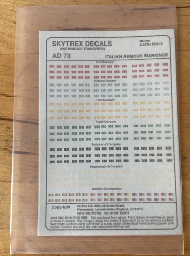 Skytrex decals ad73 italian - decals,