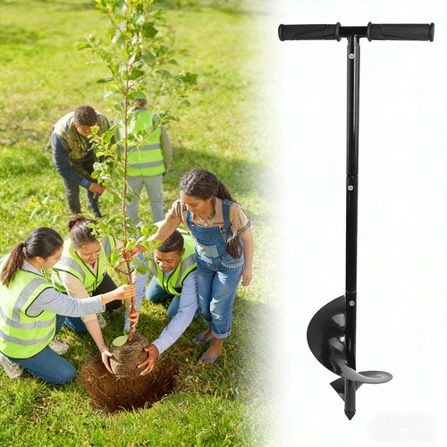 Hand earth auger adjustable - hand,