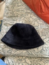 Ladies Black Furry Fabric