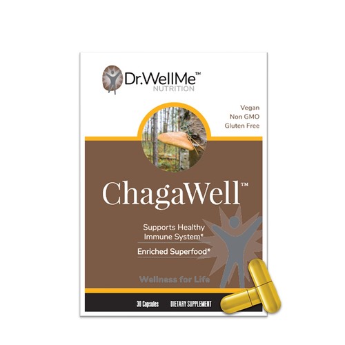 Chagawell 500mg chaga - chaga, mushroom