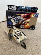 Star Wars 2015 Rebels Y-wing Scout Bomber With Kanan Jarrus + Lightsaber + Bombs