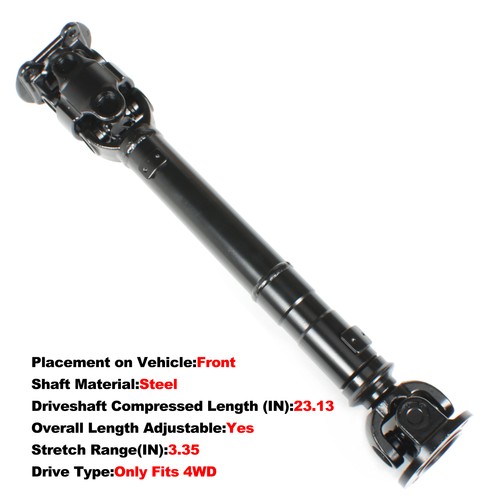 Front drive shaft for land - drive,