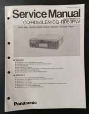 PANASONIC CQ-RD50 Car Radio Tape Cassette Player Auto Service Manual APD9201020