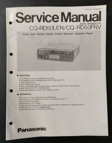 Panasonic rd50 car - panasonic, cq-rd50