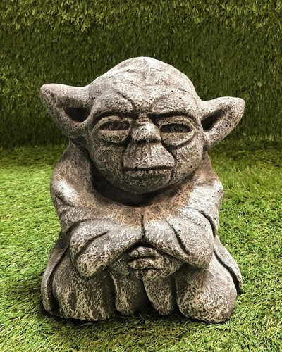 Concrete yoda sculpture garden - concrete,