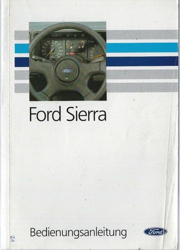Ford sierra owners - owners, manual
