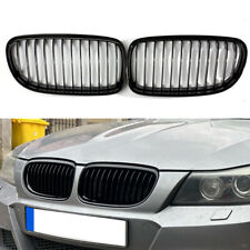 For BMW 3 Series E90 E91 Saloon 2009-11 Front Kidney Grille Grill Gloss Black UK