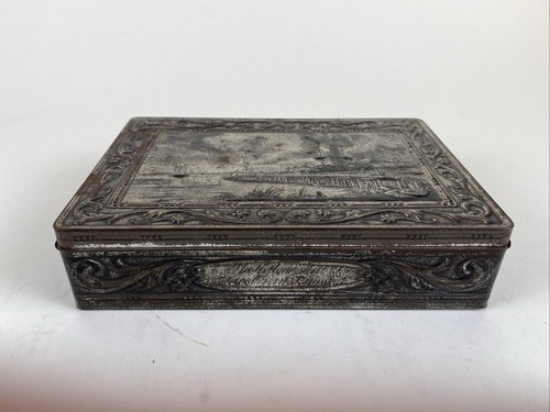 Vintage biscuit tin box - vintage,