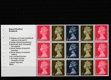 GB stamps QEII MNH pre decimal machins multi value booklet pane