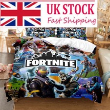 UK Single Double Bedding, Ideal Gift–Children's 3D Game Themed Duvet Cover Set 