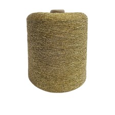 Knitting Crochet Yarn On Cone Gold Thin Thead 