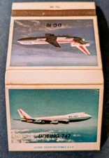 Wardair book Matches Canada Airlines  "Boeing 747 /dc10  Airliner"Mint condition