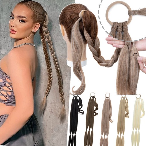 Braid ponytail wrap on - 34",