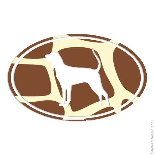 Black tan coonhound oval - black, &