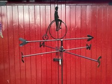 Vintage Penny Farthing steampunk Iron Painted Black Weathervane