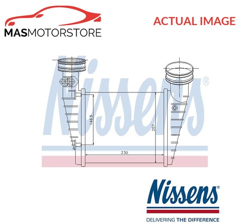Intercooler radiator nissens - intercooler,