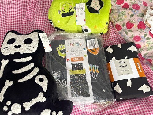 George halloween skeleton cat - george,