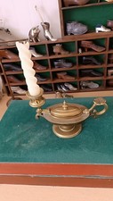 Rare unusual vintage Brass Aladdin’s lamp candle holder c1930