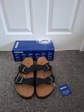 Birkenstock ARIZONA BS Vegan  UK Size 9.5 Black - Narrow Fitting UNISEX £90