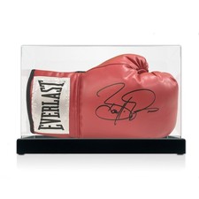 Barry McGuigan Signed Everlast Boxing Glove. Display Case
