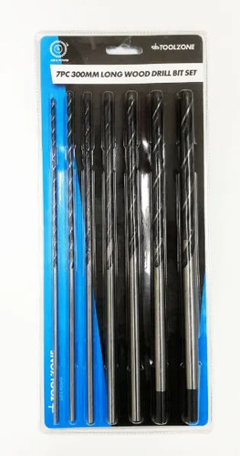 7pc extra long wood drill - drill, bit