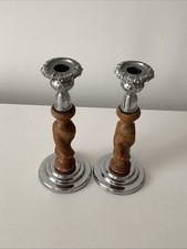 Wooden Candle Stick Holder Oak