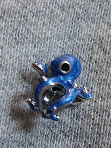 Pandora blue octopus charm - charm, new