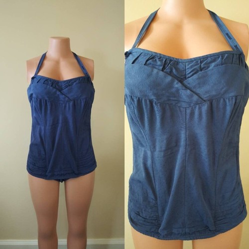 Vintage 1950s hand dyed - , blue