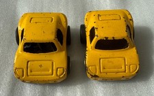 2 x TONKA Vintage Toys Cars Metal Sports Made in Japan Yellow
