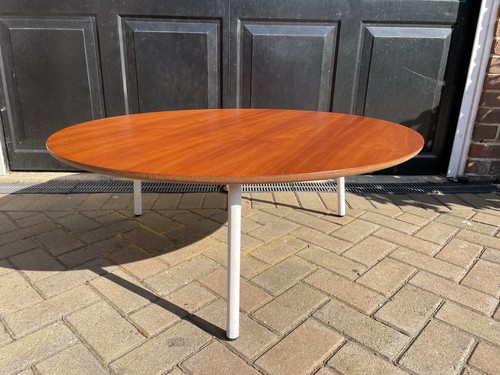 Vintage mid century teak round - mid-century,