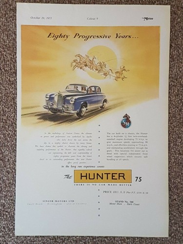 Singer hunter original 1955 - hunter, 75