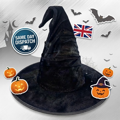 Halloween crumpled witch hat - halloween,