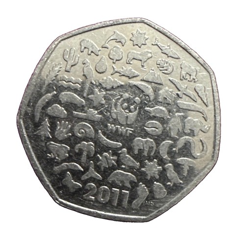 Wwf 2011 50p coin - 2011, rare.
