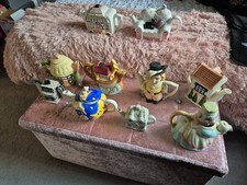 Pottery Tea Pot Collection Decoration Tea Pet Figurine x 11 Bundle