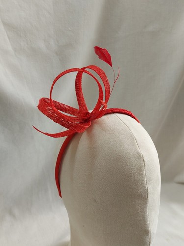 Handmade red sinamay - handmade,