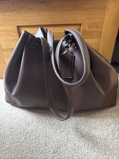 Zara Large Brown Shoulder Bag