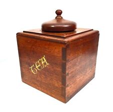 Antique Wooden Large Oversized Tea Caddy / Shop Countertop Dispenser Box