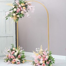 Balloon Arch Door Backdrop Flower Gold Display Stand Frame Wedding Metal Rack