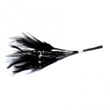 Diamante Feathers Corsage