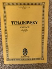 No.857 TCHAIKOVSKY Serenade for Strings Op48 - Edition EULENBURG Orchestra Score