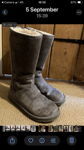 Ugg grey knightsbridge long - grey,