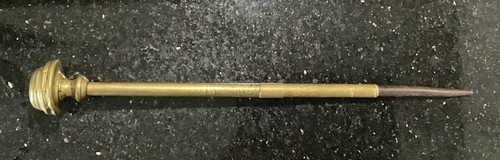 Antique vintage brass poker - antique/vintage, as