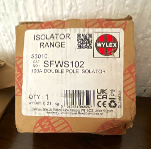 Wylex sfws102 100a dpst - wylex,