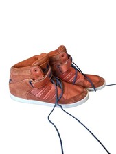 Vintage Adidas AR 2.0 Winter Trainers Orange/Blue UK 8.5 Fleece Lined Leather...