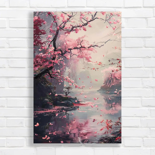 Ethereal pink cherry blossom - pink,