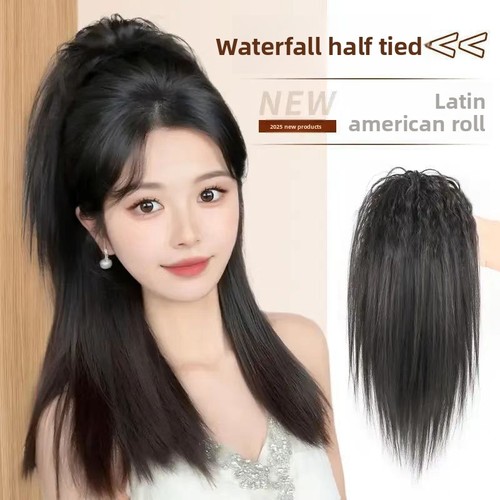 Ponytail hairpiece straight - ponytail,