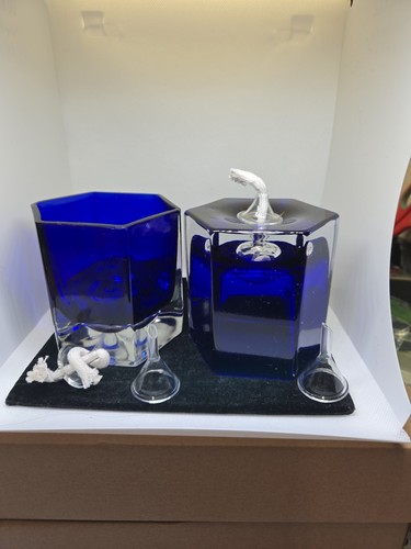 Vintage cobalt blue clear - vintage,