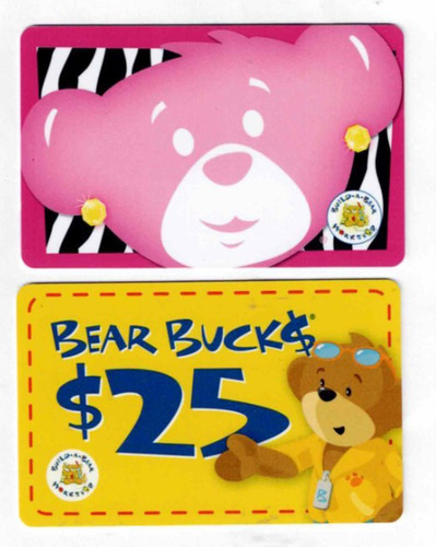 Build bear workshop gift - a,