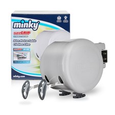 Minky Retractable Duo Reel Washing Line, Grey, 2x15m, packaging may vary