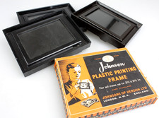 4x Johnsons PRINTING FRAME/S Contact Printer 2 1/2 x 3 1/2" Bakelite Picture
